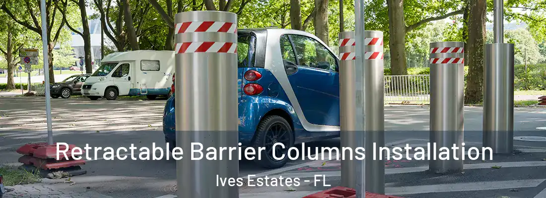 Retractable Barrier Columns Installation Ives Estates - FL